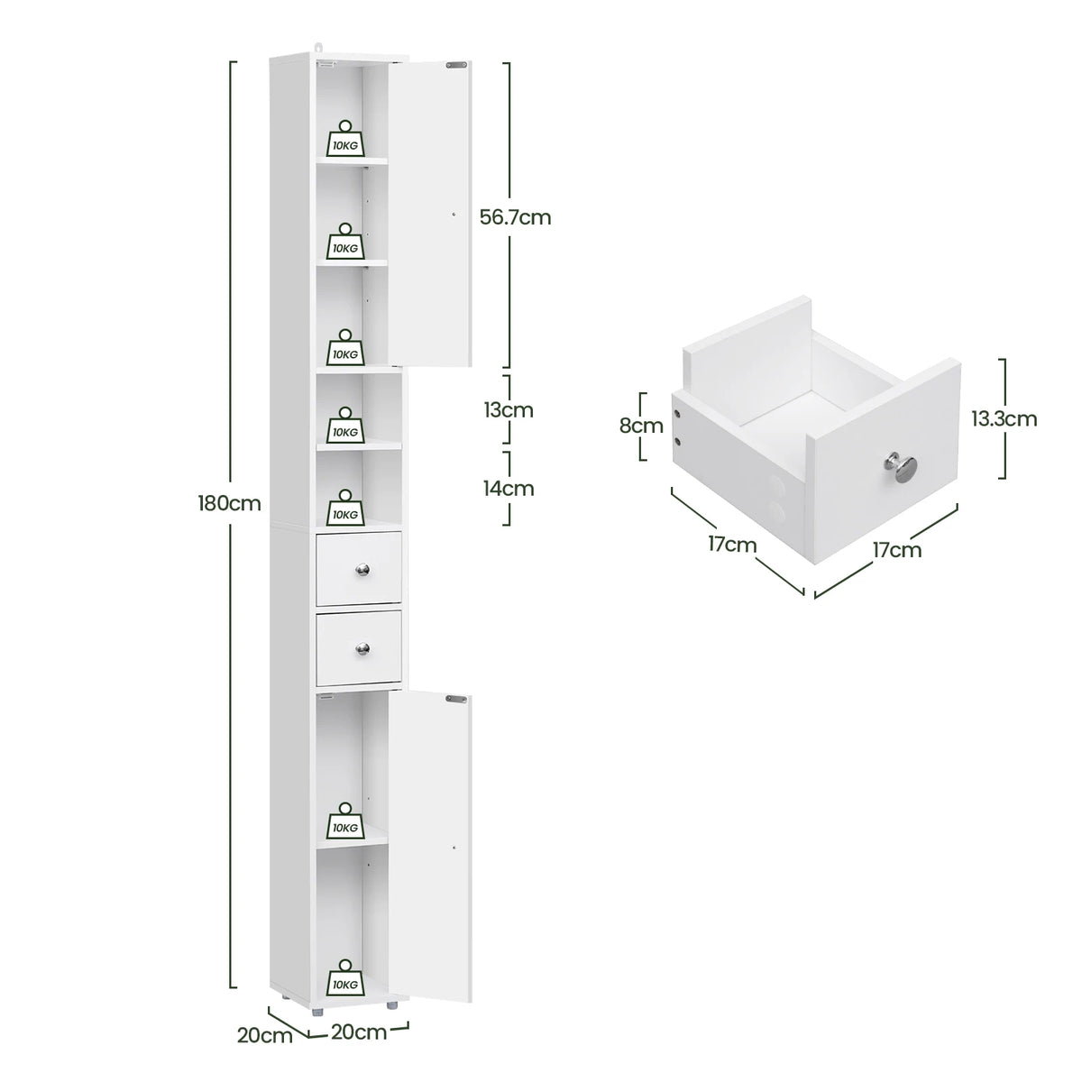 Armoire de rangement salle de bain