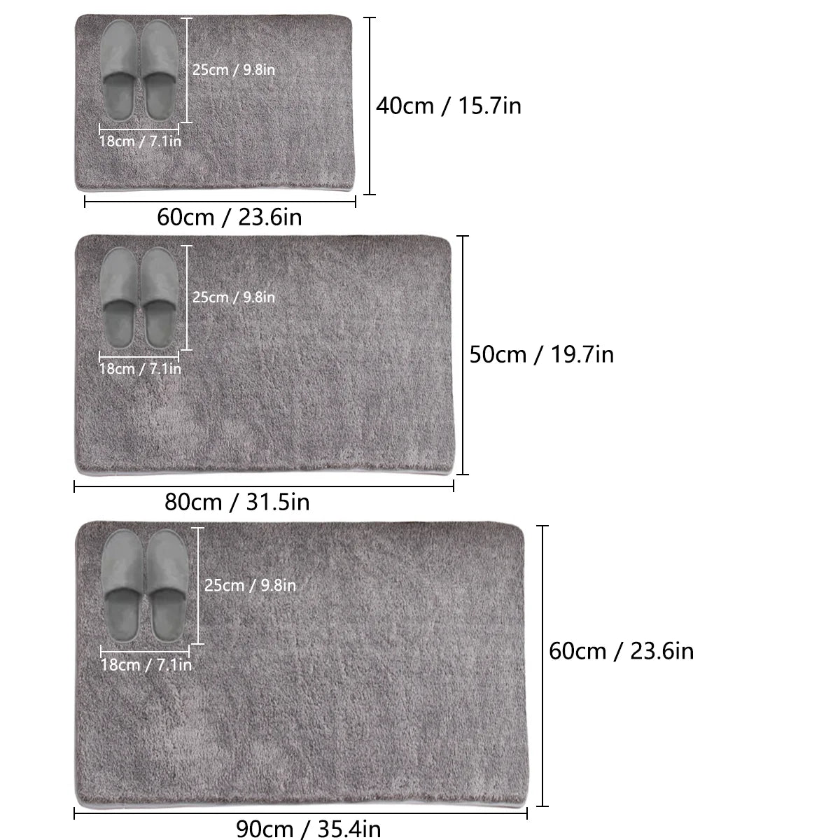 Tapis de Bain Antidérapant – Doux et Absorbant