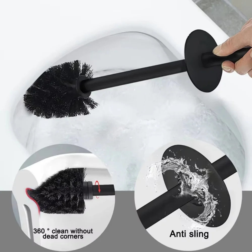 Brosse WC sur Pied – Noir Mat