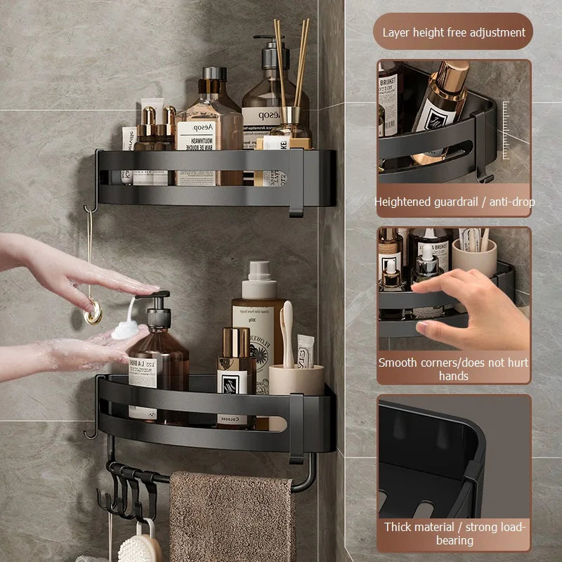 etagere de douche angle
