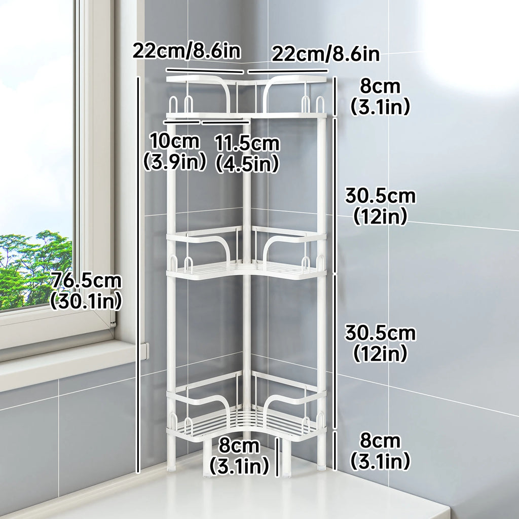 Étagère de Coin Salle de Bain