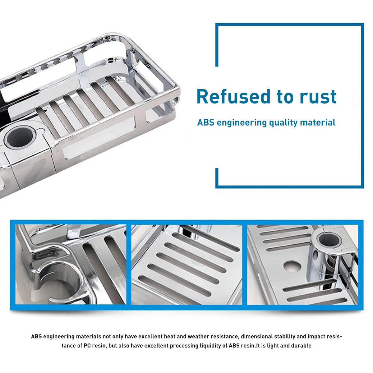 Étagère pour barre de douche