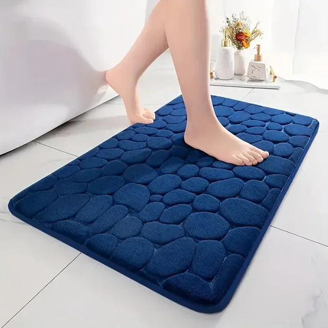 Tapis de Bain 3D Ultra‑Absorbant et Antidérapant