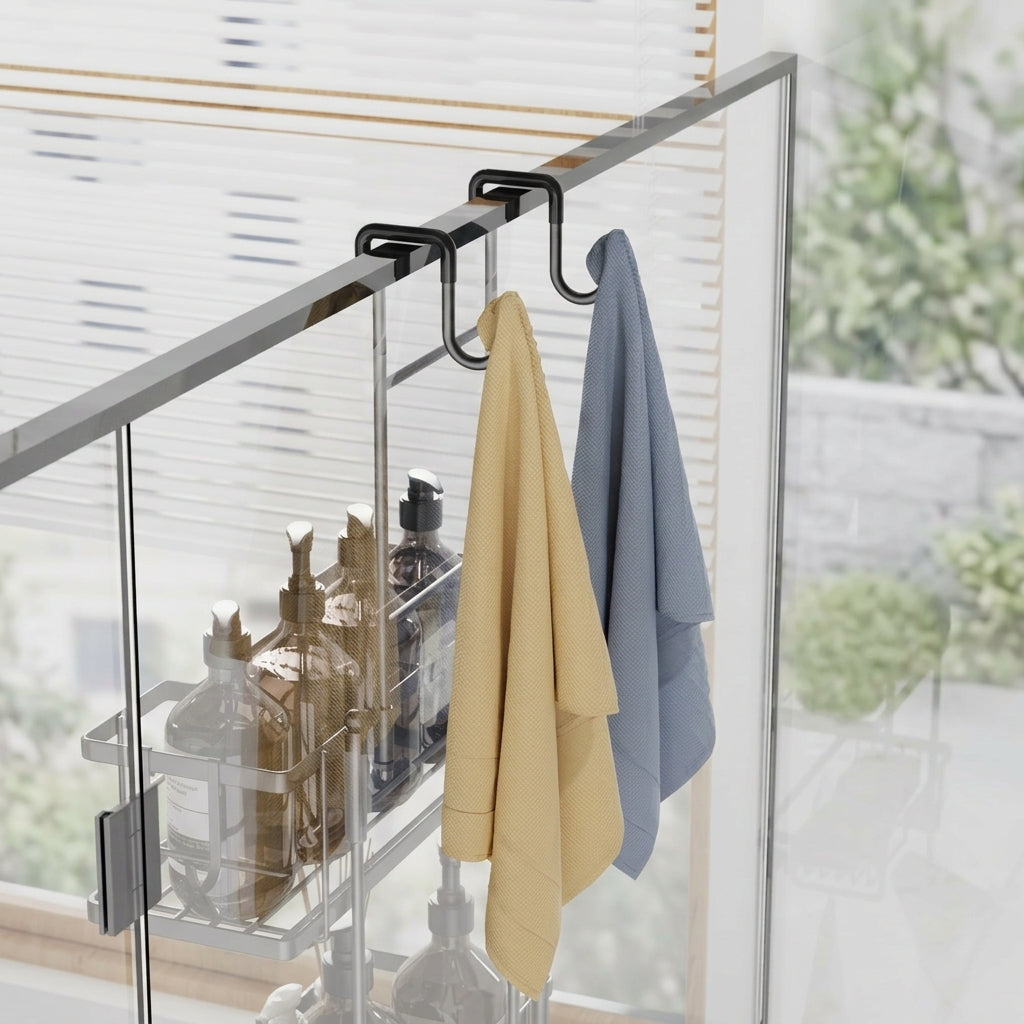 3-Tier Wall-Mounted Shower Cart