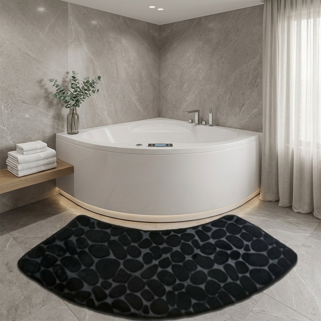 Tapis de douche incurvé