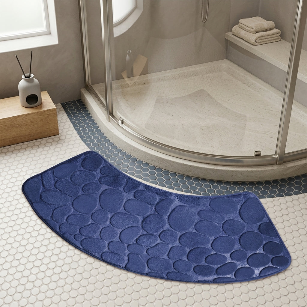 Tapis de douche incurvé