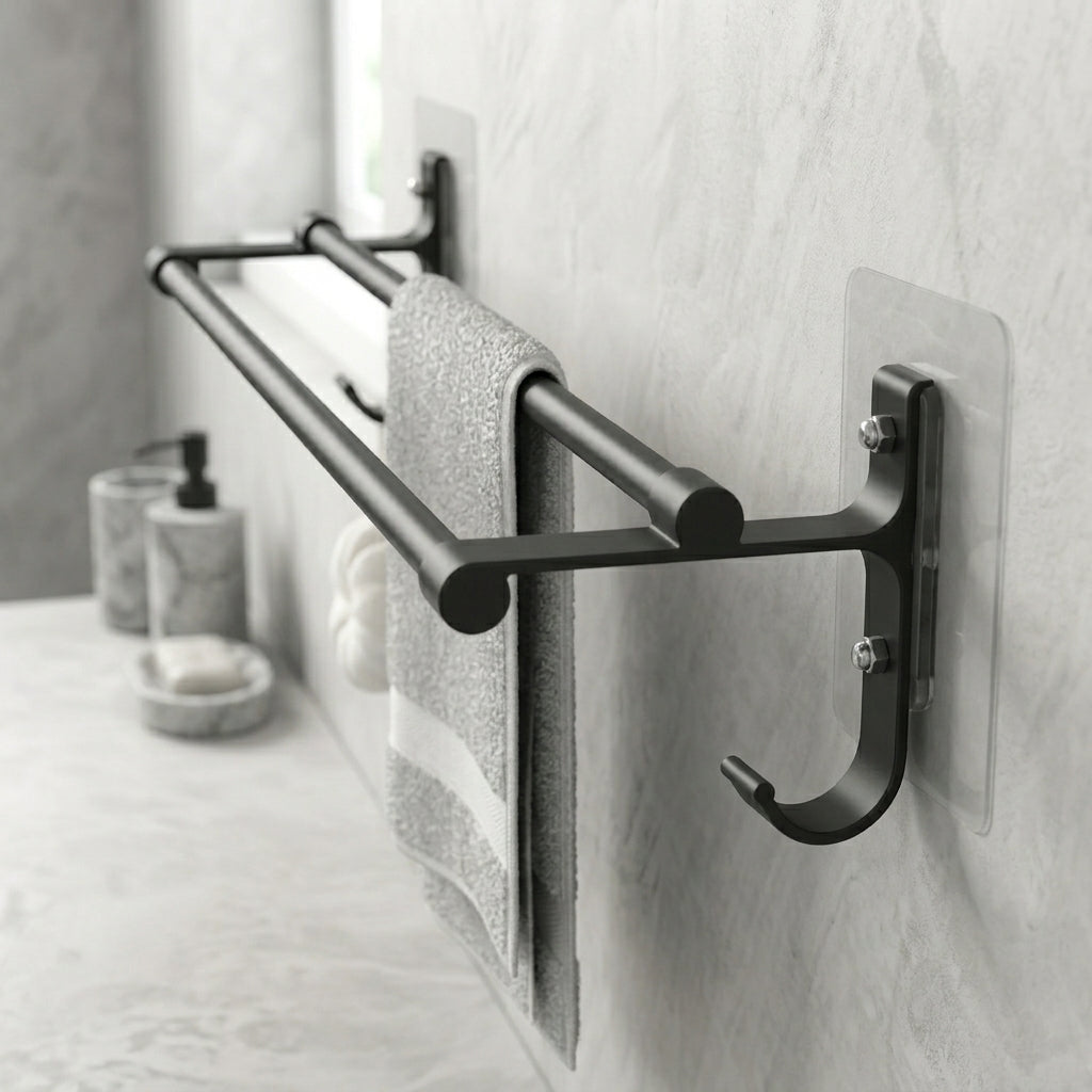 Porte-Serviettes Mural Double Barre