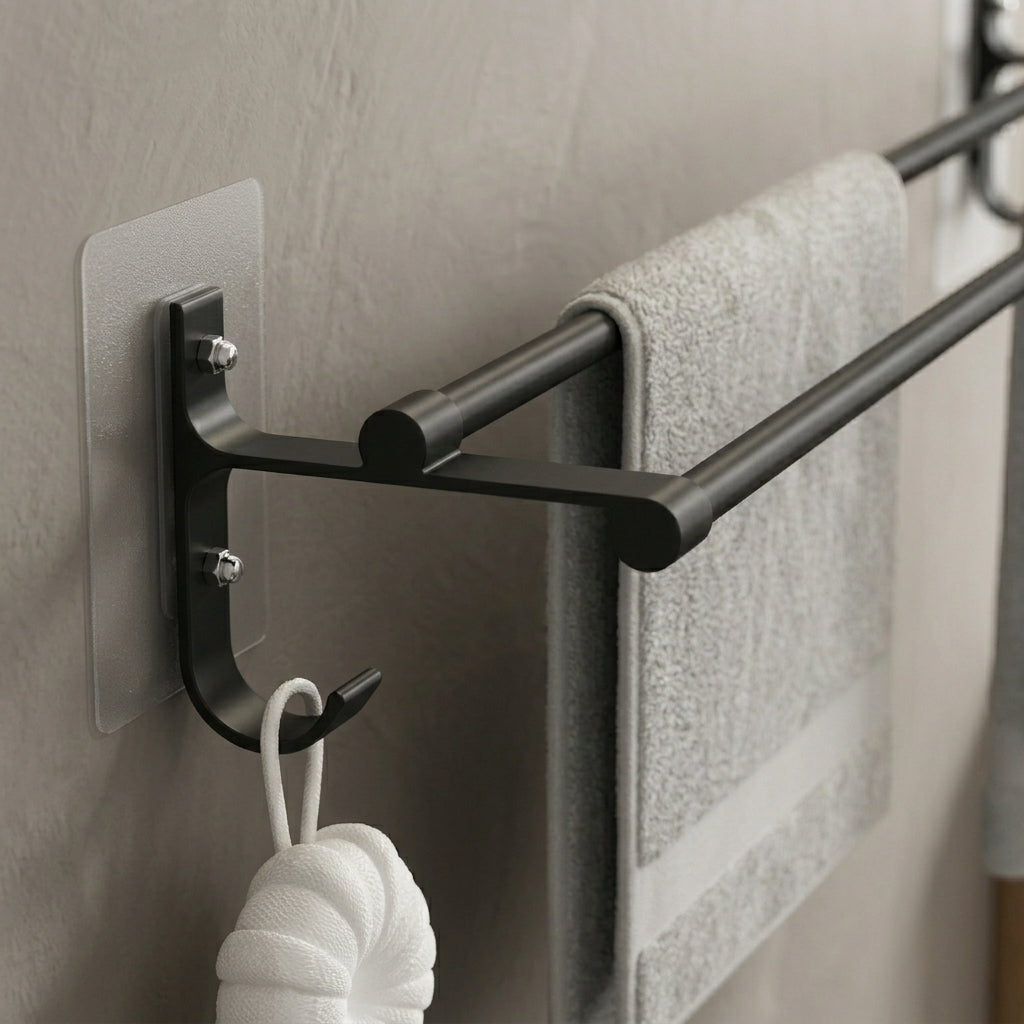 Porte-Serviettes Mural Double Barre