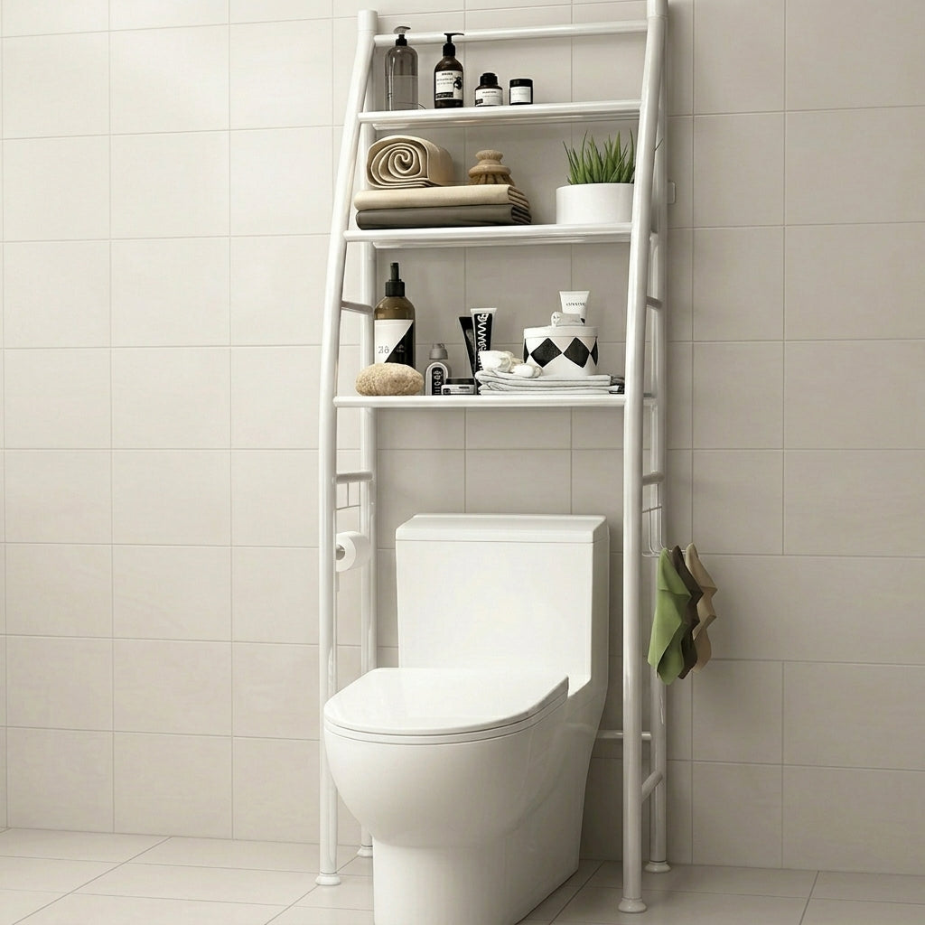3-Tier Vertical Organizer Above the Toilet