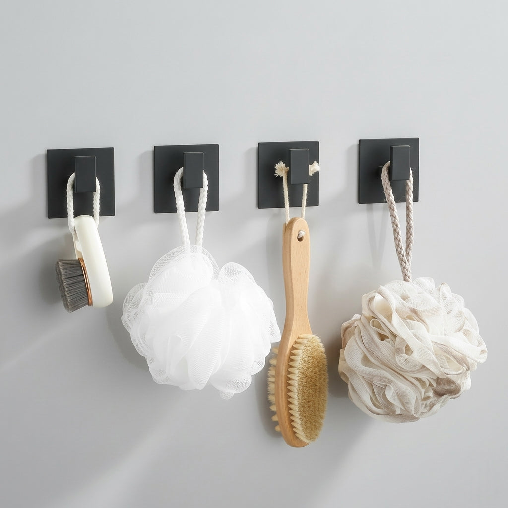 Crochets Muraux Adhésifs de Salle de Bain