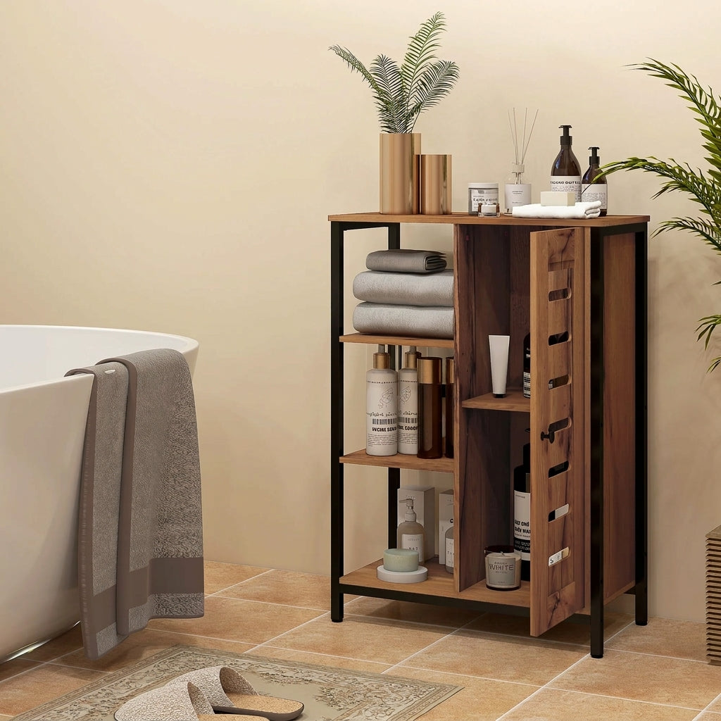 Meuble de Salle de Bain Étroit Style Industriel