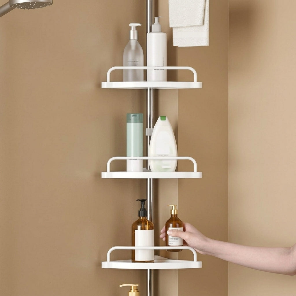 Telescopic Bathroom Shelf — 4 Levels