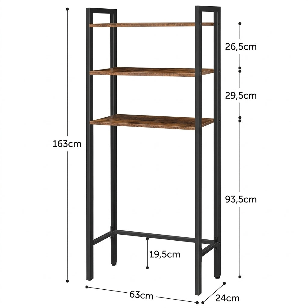 3-Tier Shelf Above the Toilet