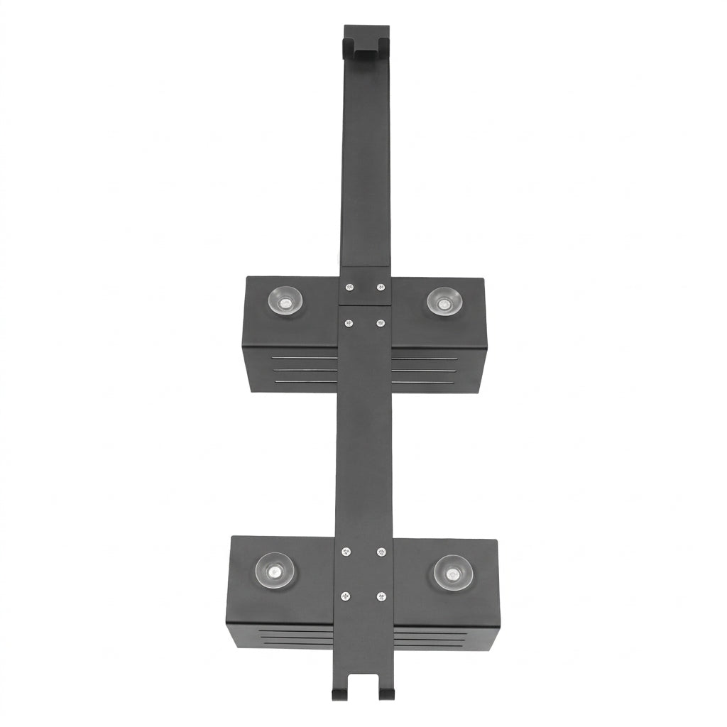 Wall-Mounted Shower Organizer — 2-Tier Shelves