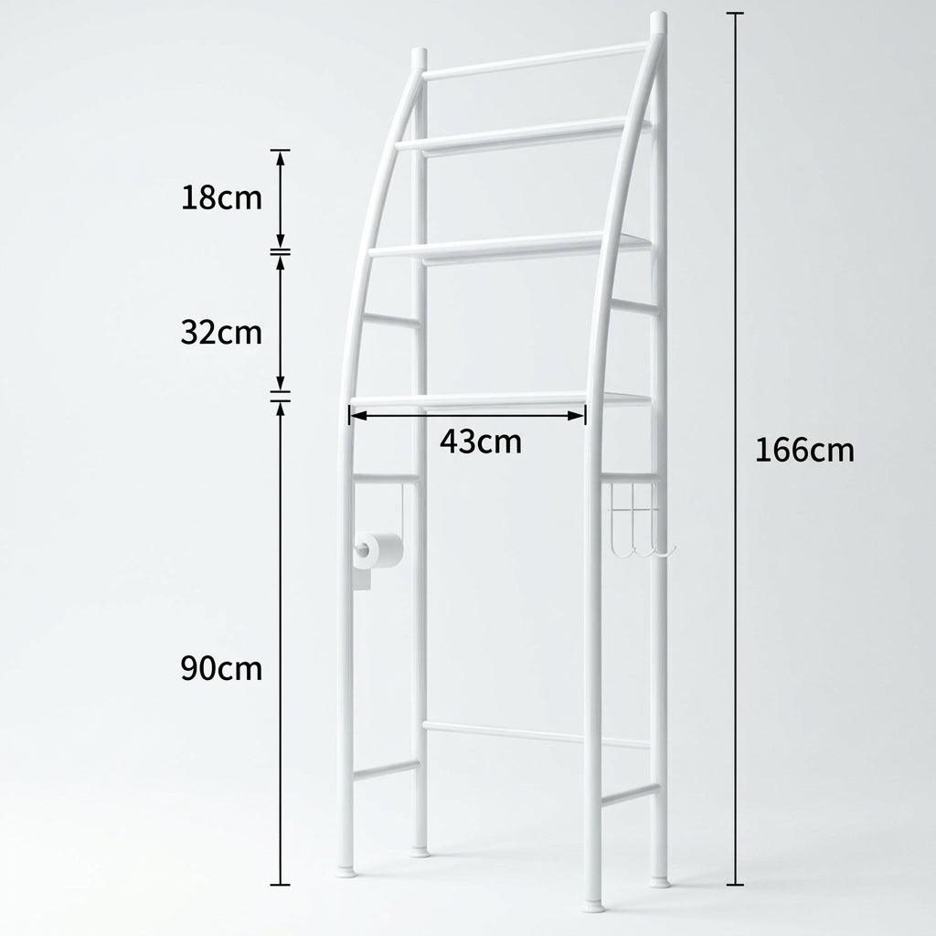 3-Tier Vertical Organizer Above the Toilet
